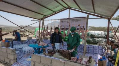  - Islamic Help UK  Yemen Programme provided meat of sacrificial animals to over than 22,000 people in Taiz