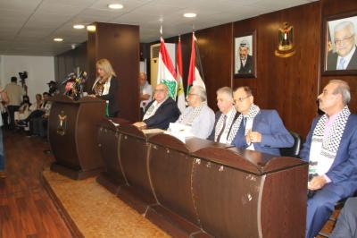  - الناصريون المستقلون يكرمون أسرى فلسطين ويحيون ذكرى ارتقاء عبد الناصر في سفارة فلسطين في بيروت