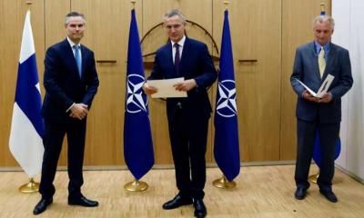 - فنلندا والسويد تطلبان رسميا الانضمام لحلف شمال الأطلسي
