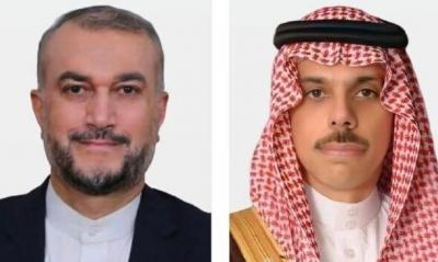  - وزيرا الخارجية السعودي والإيراني يجتمعان لتمهيد الطريق لإعادة فتح السفارات 
